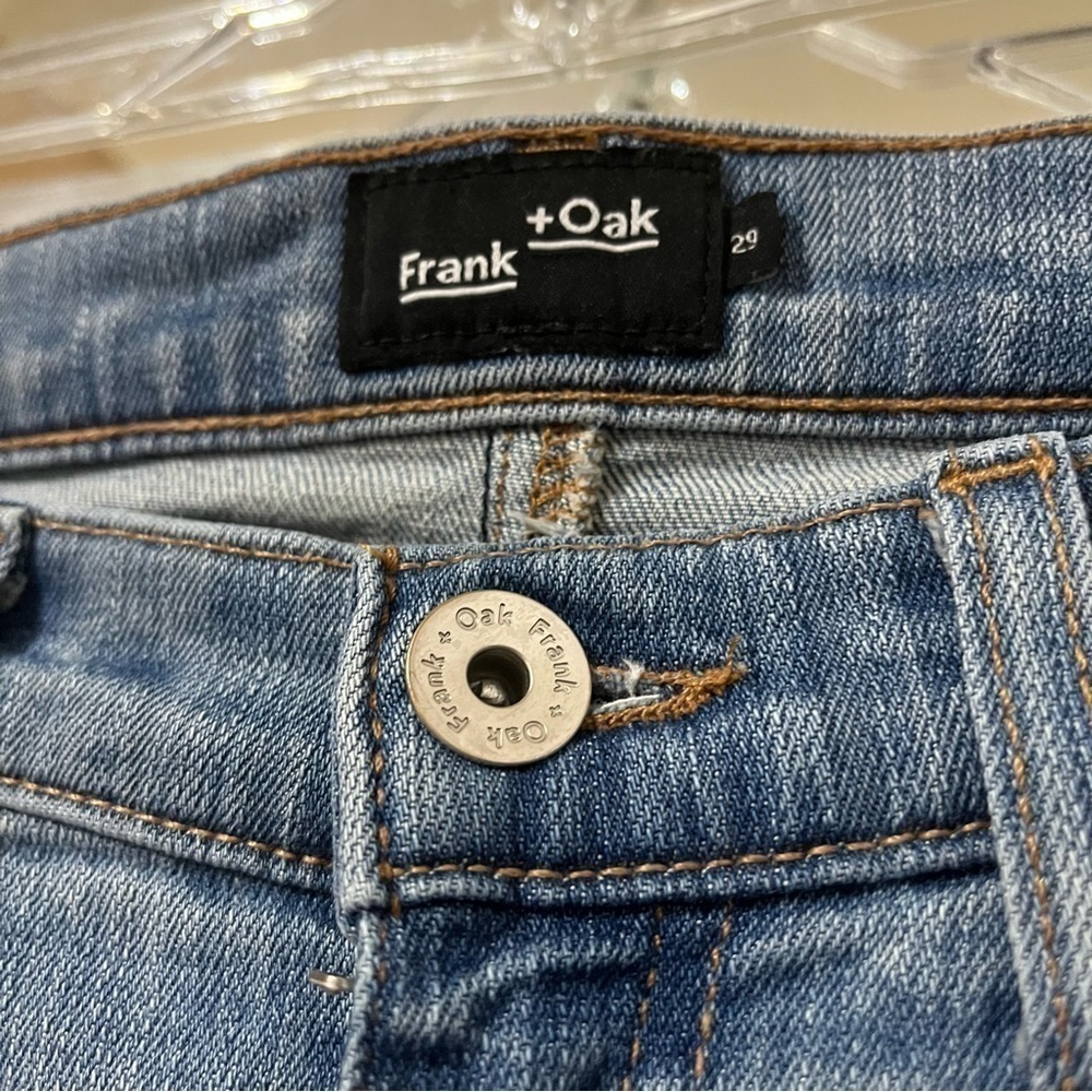 FRANK & OAK High Waist Light Wash Skinny Jeans Size 29 - Picture 4 of 5